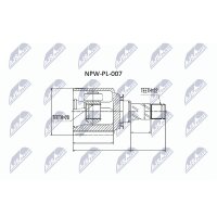 NTY NPW-PL-007 Gelenksatz, Antriebswelle