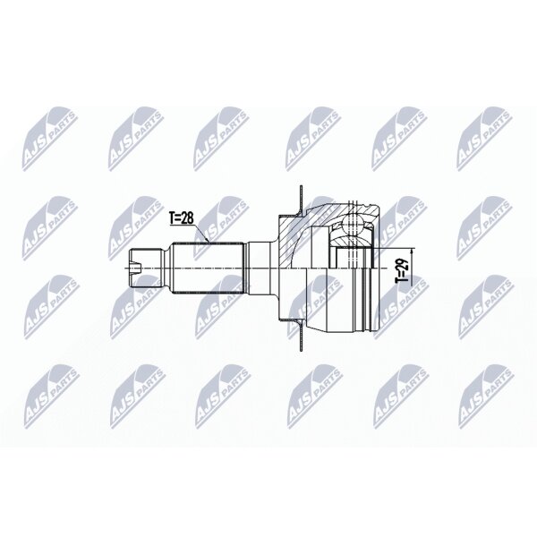 NTY NPZ-SU-036 Gelenksatz, Antriebswelle