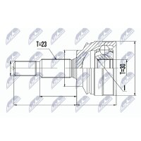 NTY NPZ-RE-053 Gelenksatz, Antriebswelle