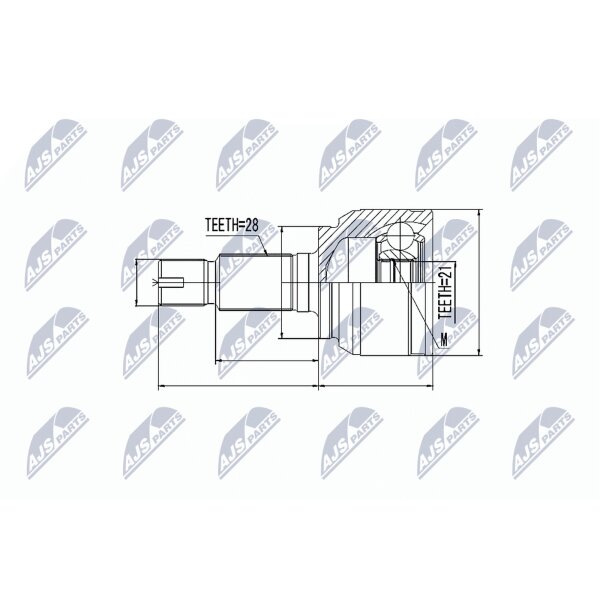 NTY NPZ-LR-018 Gelenksatz, Antriebswelle