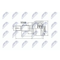 NTY NPZ-LR-018 Gelenksatz, Antriebswelle