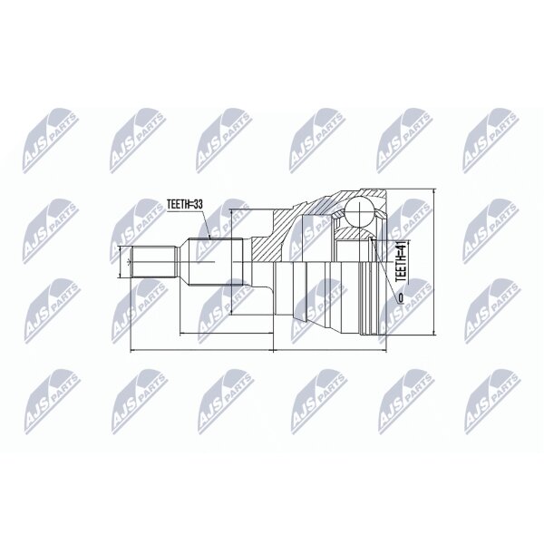 NTY NPZ-CH-023 Gelenksatz, Antriebswelle