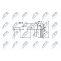 NTY NPZ-CH-023 Gelenksatz, Antriebswelle