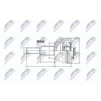 NTY NPZ-CH-016 Gelenksatz, Antriebswelle