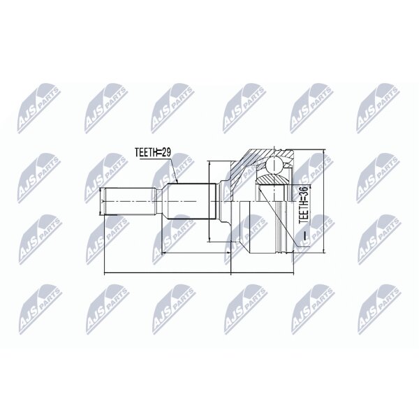 NTY NPZ-CH-012 Gelenksatz, Antriebswelle