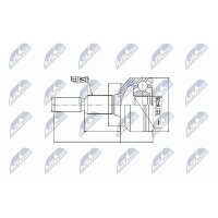 NTY NPZ-CH-012 Gelenksatz, Antriebswelle