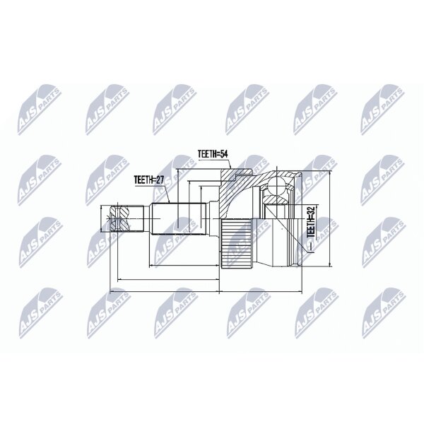 NTY NPZ-CH-008 Gelenksatz, Antriebswelle