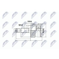 NTY NPZ-CH-008 Gelenksatz, Antriebswelle
