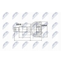 NTY NPZ-MZ-046 Gelenksatz, Antriebswelle