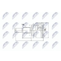 NTY NPZ-MZ-055 Gelenksatz, Antriebswelle