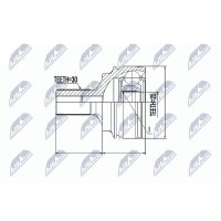 NTY NPZ-ME-016 Gelenksatz, Antriebswelle