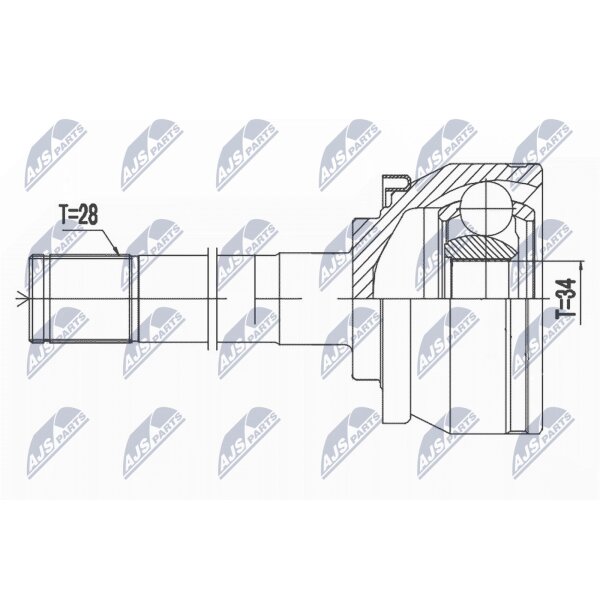 NTY NPZ-HY-511 Gelenksatz, Antriebswelle