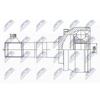 NTY NPZ-HY-511 Gelenksatz, Antriebswelle
