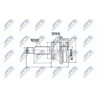 NTY NPZ-HY-514 Gelenksatz, Antriebswelle