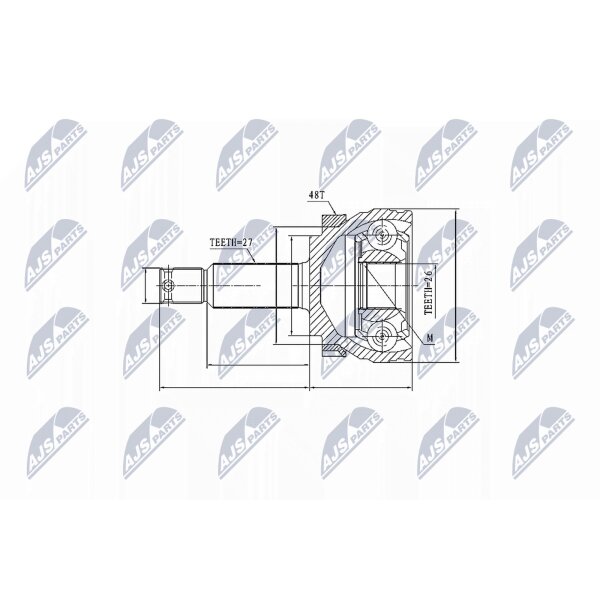 NTY NPZ-HY-507 Gelenksatz, Antriebswelle