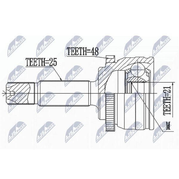 NTY NPZ-HY-556 Gelenksatz, Antriebswelle