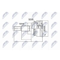 NTY NPZ-TY-010 Gelenksatz, Antriebswelle