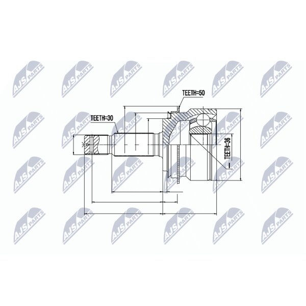 NTY NPZ-MS-055 Gelenksatz, Antriebswelle