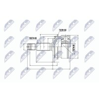 NTY NPZ-MS-055 Gelenksatz, Antriebswelle
