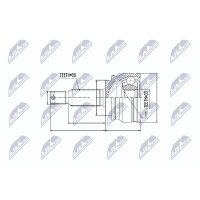 NTY NPZ-CH-010 Gelenksatz, Antriebswelle