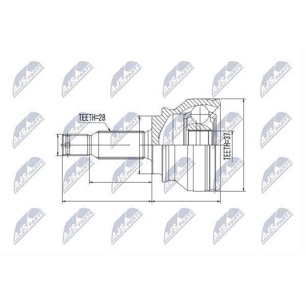 NTY NPZ-MS-061 Gelenksatz, Antriebswelle