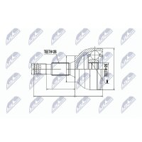NTY NPZ-CT-021 Gelenksatz, Antriebswelle
