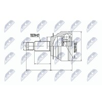 NTY NPZ-SB-020 Gelenksatz, Antriebswelle