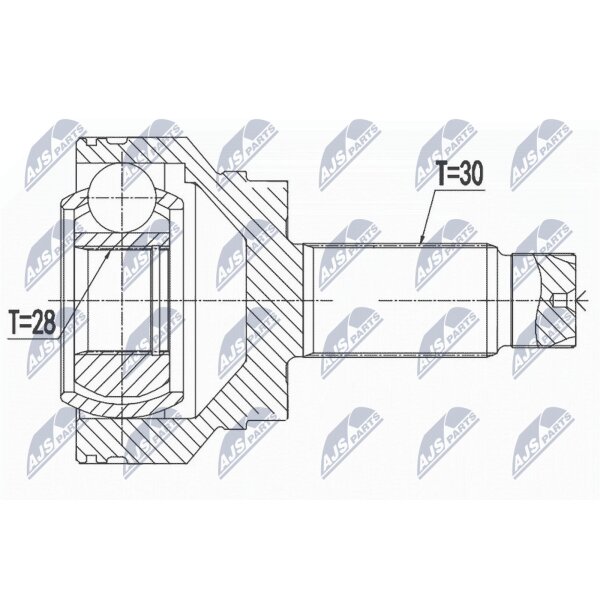 NTY NPZ-BM-015 Gelenksatz, Antriebswelle