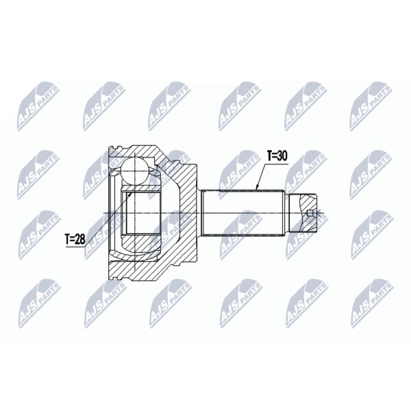 NTY NPZ-BM-016 Gelenksatz, Antriebswelle