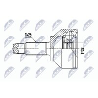 NTY NPZ-BM-023 Gelenksatz, Antriebswelle