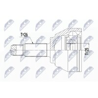 NTY NPZ-BM-018 Gelenksatz, Antriebswelle