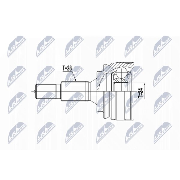 NTY NPZ-PE-031 Gelenksatz, Antriebswelle