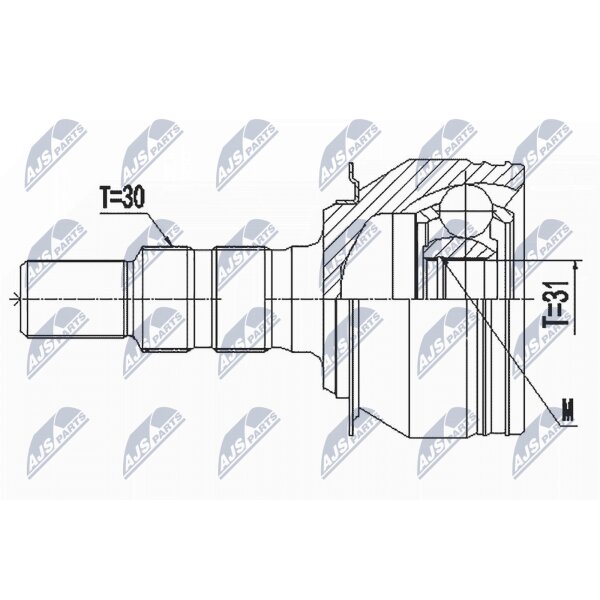 NTY NPZ-DW-032 Gelenksatz, Antriebswelle