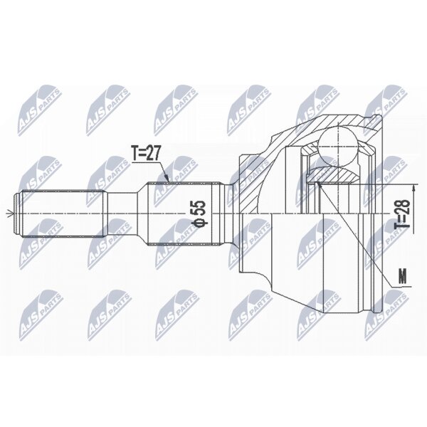 NTY NPZ-FR-056 Gelenksatz, Antriebswelle