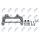 NTY HZP-CH-023A Halter, Bremssattel