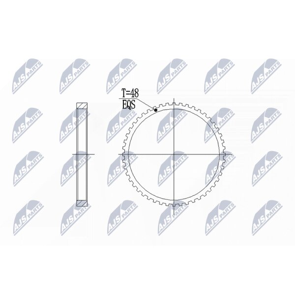 NTY NZA-VV-002 Sensorring, ABS
