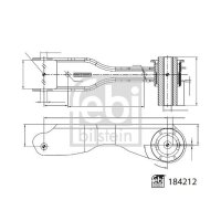 FEBI BILSTEIN 184212 Lenker, Radaufhängung