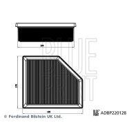BLUE PRINT ADBP220128 Luftfilter