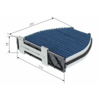 BOSCH 0 986 628 600 Filter, Innenraumluft