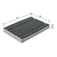 BOSCH 1 987 435 628 Filter, Innenraumluft