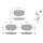 BOSCH 0 986 460 023 Bremsbelagsatz, Scheibenbremse