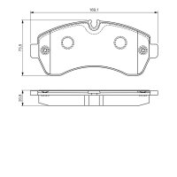 BOSCH 0 986 495 107 Bremsbelagsatz, Scheibenbremse