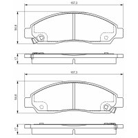 BOSCH 0 986 495 159 Bremsbelagsatz, Scheibenbremse