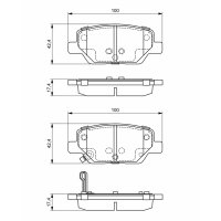BOSCH 0 986 495 393 Bremsbelagsatz, Scheibenbremse
