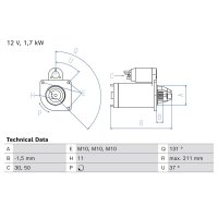 BOSCH 0 986 026 710 Starter