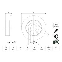 BOSCH 0 986 479 E02 Bremsscheibe