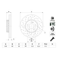 BOSCH 0 986 479 H37 Bremsscheibe