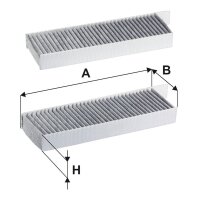 FILTRON K 1433A-2x Filter, Innenraumluft