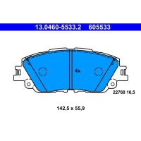 ATE 13.0460-5533.2 Bremsbelagsatz, Scheibenbremse