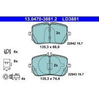 ATE 13.0470-3881.2 Bremsbelagsatz, Scheibenbremse